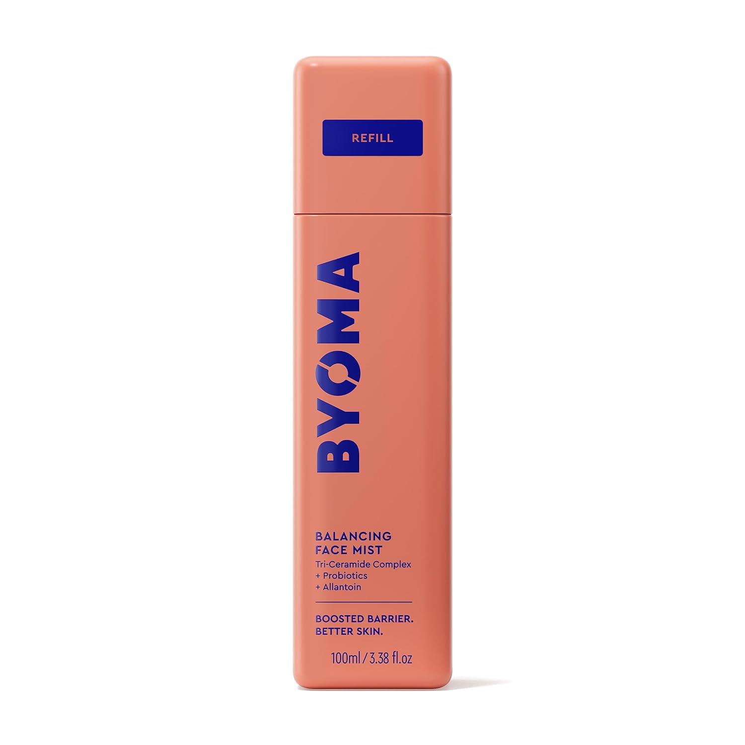 BYOMA Balancing Face Mist Refill - pH Balanced Face Toner with Ceramides, Probiotics & Allantoin - Alcohol Free Toner Spray - Balance, Soothe & Refresh Throughout The Day - 3.38 fl. oz Refill