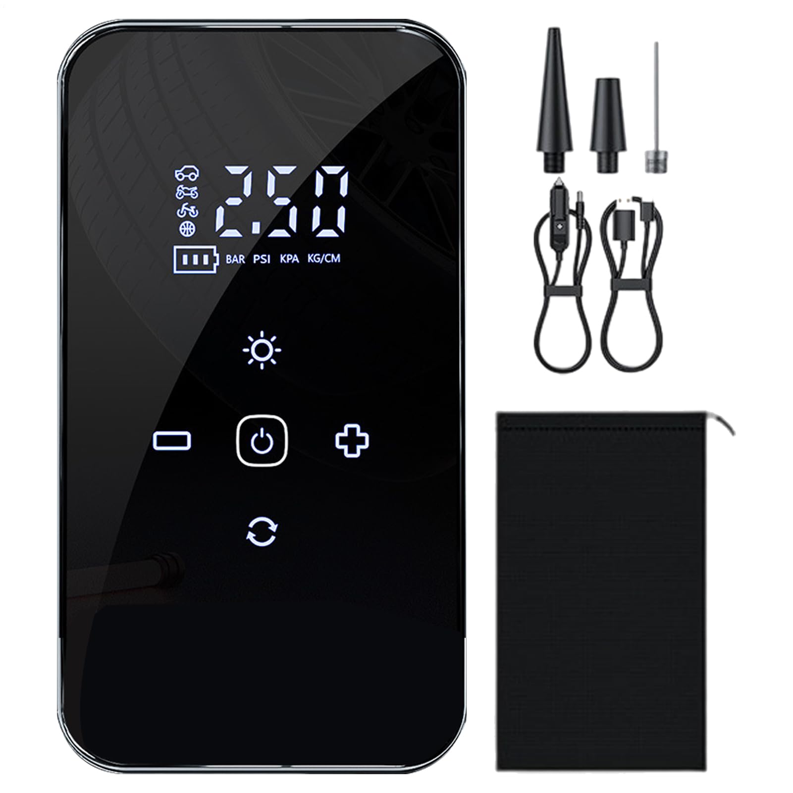 Pompe à air sans fil - Accessoire de voiture - Rechargeable - Électrique
