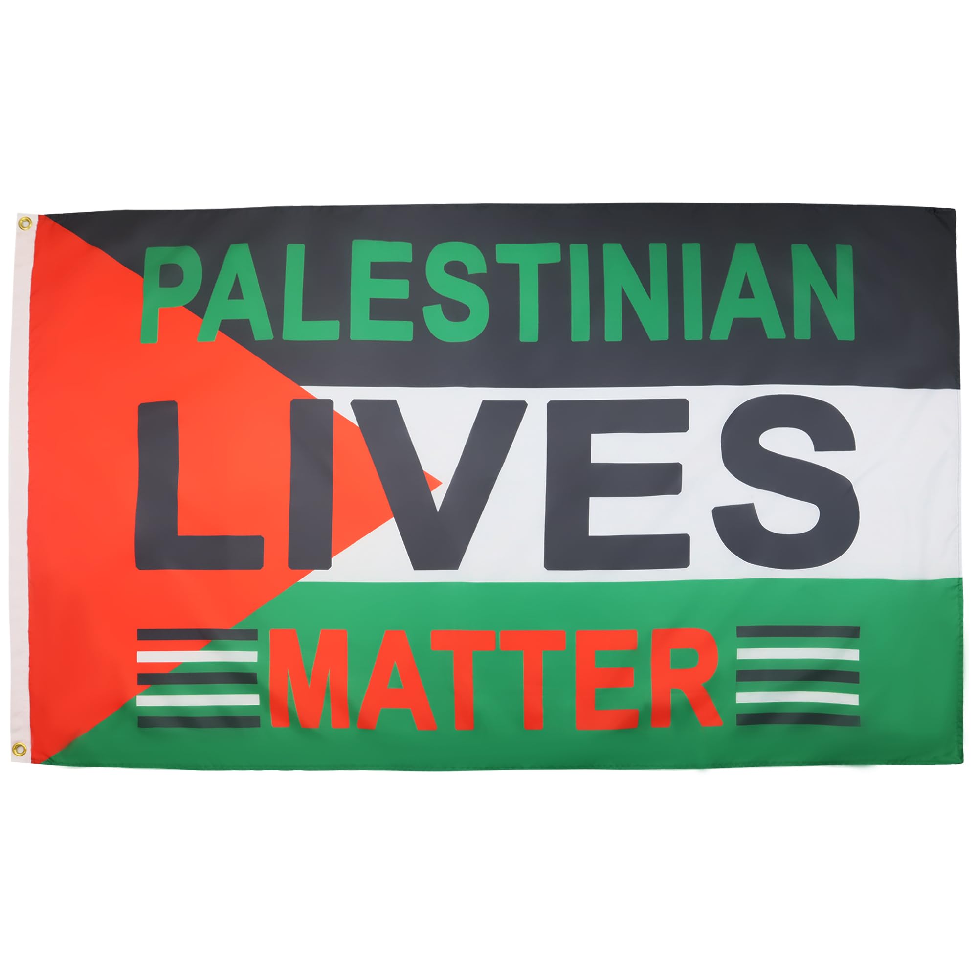 AZ FLAG - Palestine Palestinian Lives Matter Flag - 3x5 Ft - 100D Polyester Palestinian Banner with Two Metal Grommets - Fade Resistant - Vivid Colors - 3' x 5' Feet - 150x90 Cm