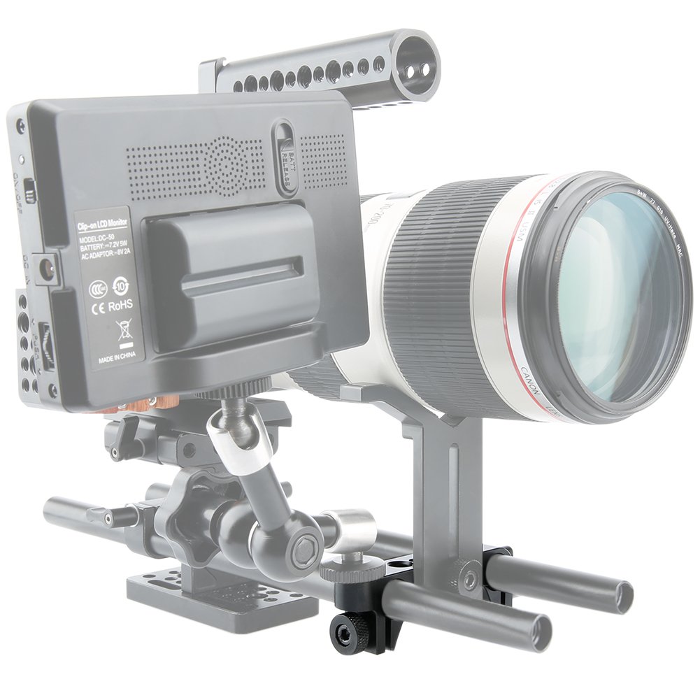 NICEYRIG Steady Support d'épaule pour caméscope vidéo DV/DC Système de support DSLR Rig (15 mm Railblock NICEYRIG Steady Support d'épaule pour caméscope vidéo DV/DC Système de support DSLR Rig (15 mm Railblock