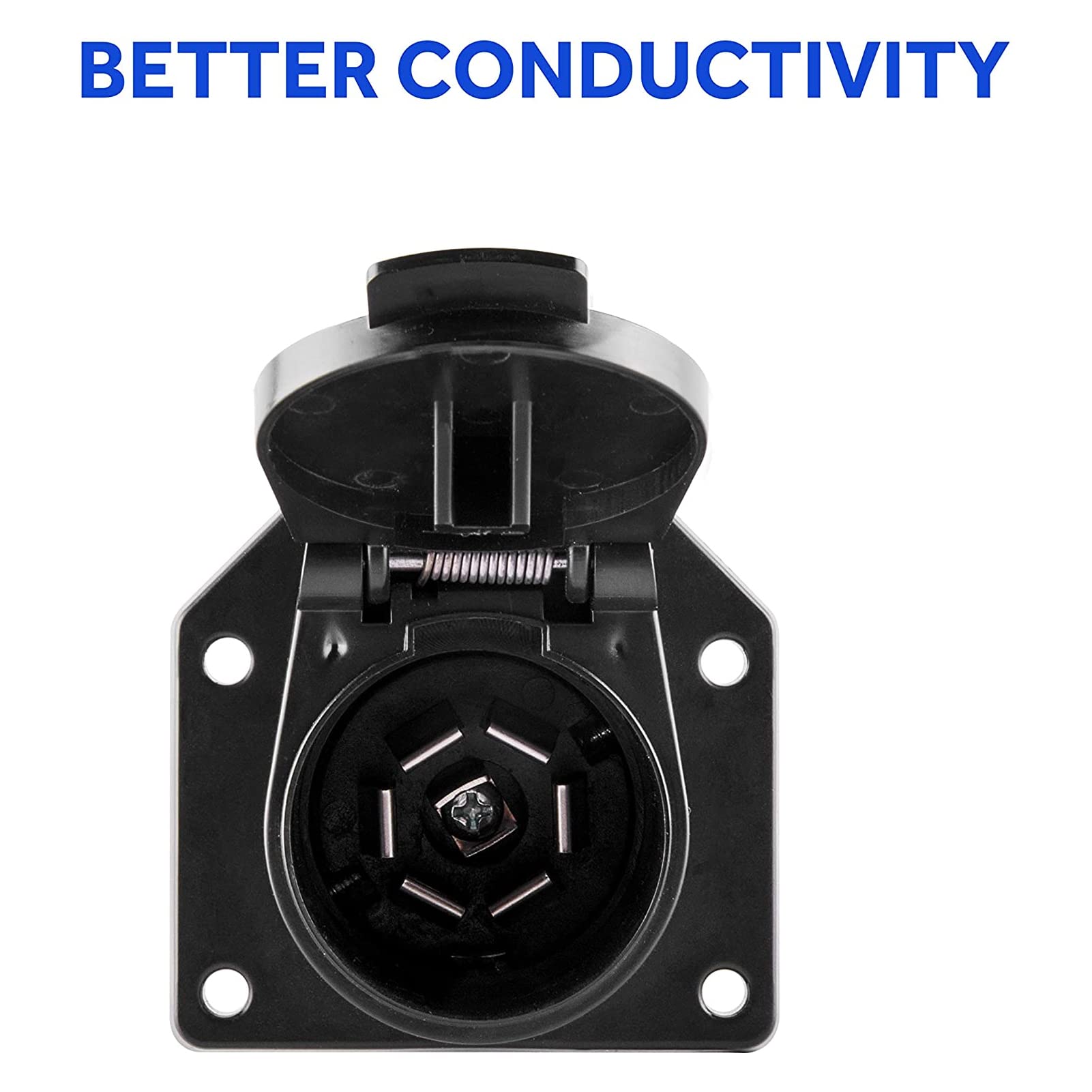 Convertitore Luce per Rimorchio Spina Europea Rotonda a 13 Pin per Connettore Adattatore Lama a 7 Vie USA Connettore Europea da 13 Pin a Spina Americana a 7 Vie Connettore Rotonda Convertitore Elettri