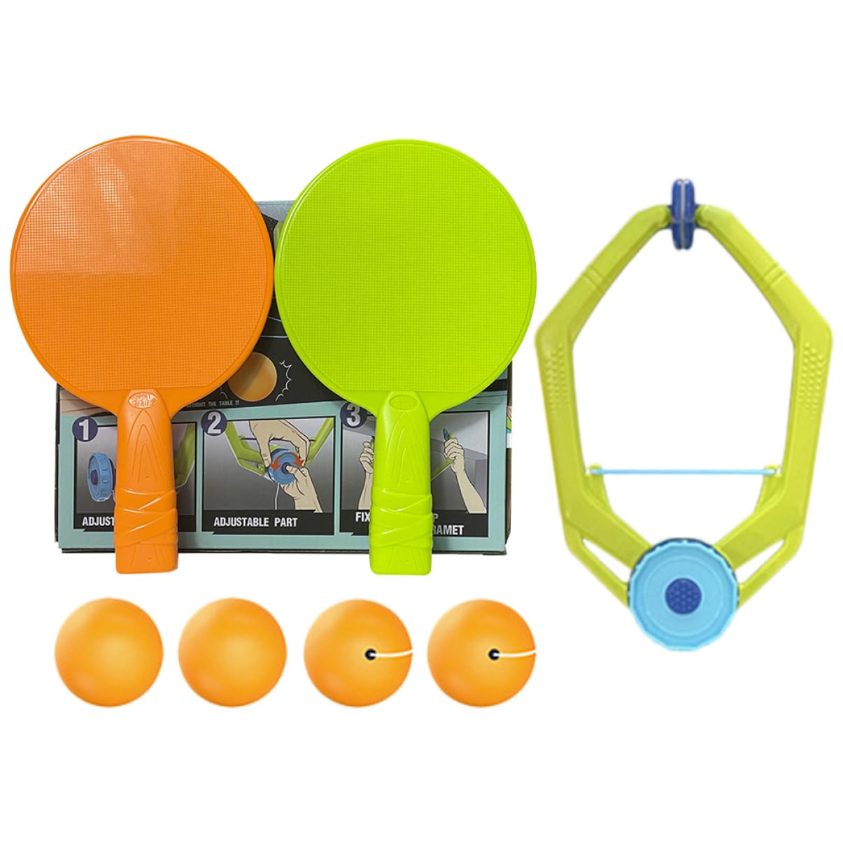 Yardwe Table Tennis Training Device for Boys and Girls Funny Pong Toy Enhance Brain Development Sports Game Supplies