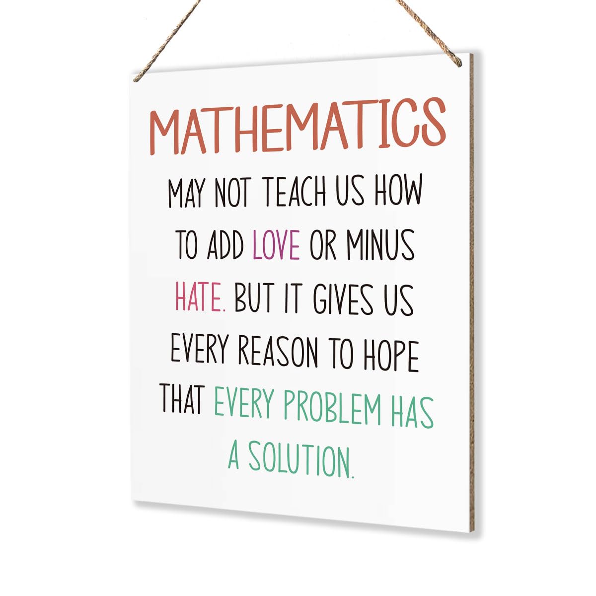 Math Classroom Decor Funny Math Classroom Wall Decor Middle High School Classroom Decor Geometry Decor for High School Classroom Mathematics Classroom Decoration 8 x 10 inches