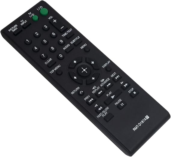 RMT-D187A Replacement Remote Control fit for Sony DVD CD Player DVP-NS718H DVP-SR500H DVP-SR101P DVP-SR200P DVP-SR401HP DVP-NS710H DVP-SR400P DVP-NS611HP DVP-SR500HP DVP-SR510P