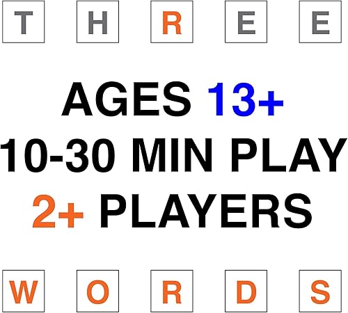 Miniatura 4 de Presenta Tres Palabras O Menos - Un simple pero desafiante pequeño juego de palabras Diseñado para 2-6 jugadores mayores de 13 años que son un