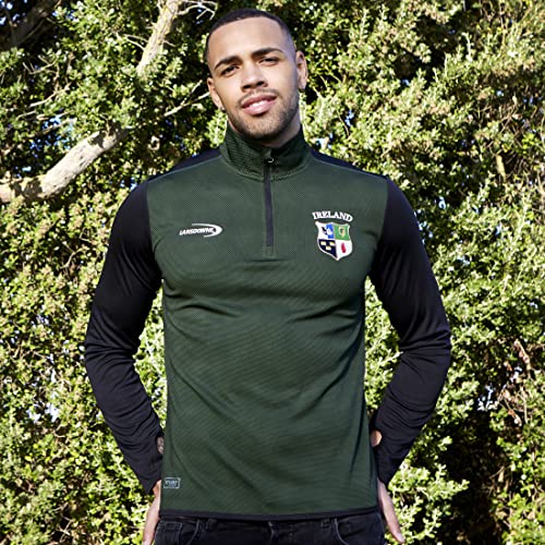 Lansdowne Mens Ireland 1/4 Zip Top 100% Polyester Long Sleeve Sweatshirt2