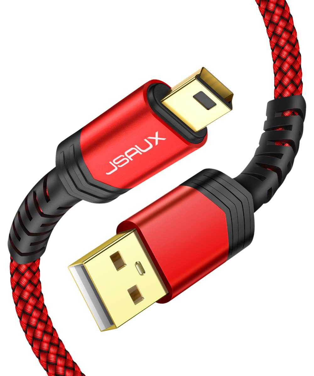 Amazon.com: JSAUX Mini USB Cable 10FT, USB 2.0 Type A to Mini B