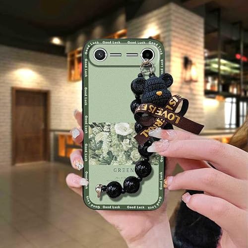 Phone Case Compatible with Tecno Pova Slim 5G/KM7k, Bear bracelet Back Cover Simplicity protective case Waterproof Anti-knock Ca