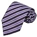 KissTies Purple Lavender Striped Extra Long Tie Necktie + Gift Box