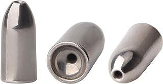 Tungsten Fishing Weights Sinker Bullet Worm Sinker Bass Fishing Pitching Flipping Sinker Weight for Carolina Rig Texas Rig Punch Rigs Multiple Sizes Colors Available