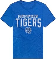 Vista 30 de Campus Lab Official NCAA Classic Distressed Logo Collegiate Classic Ring-Spun T-Shirt Unisex for Men & Women