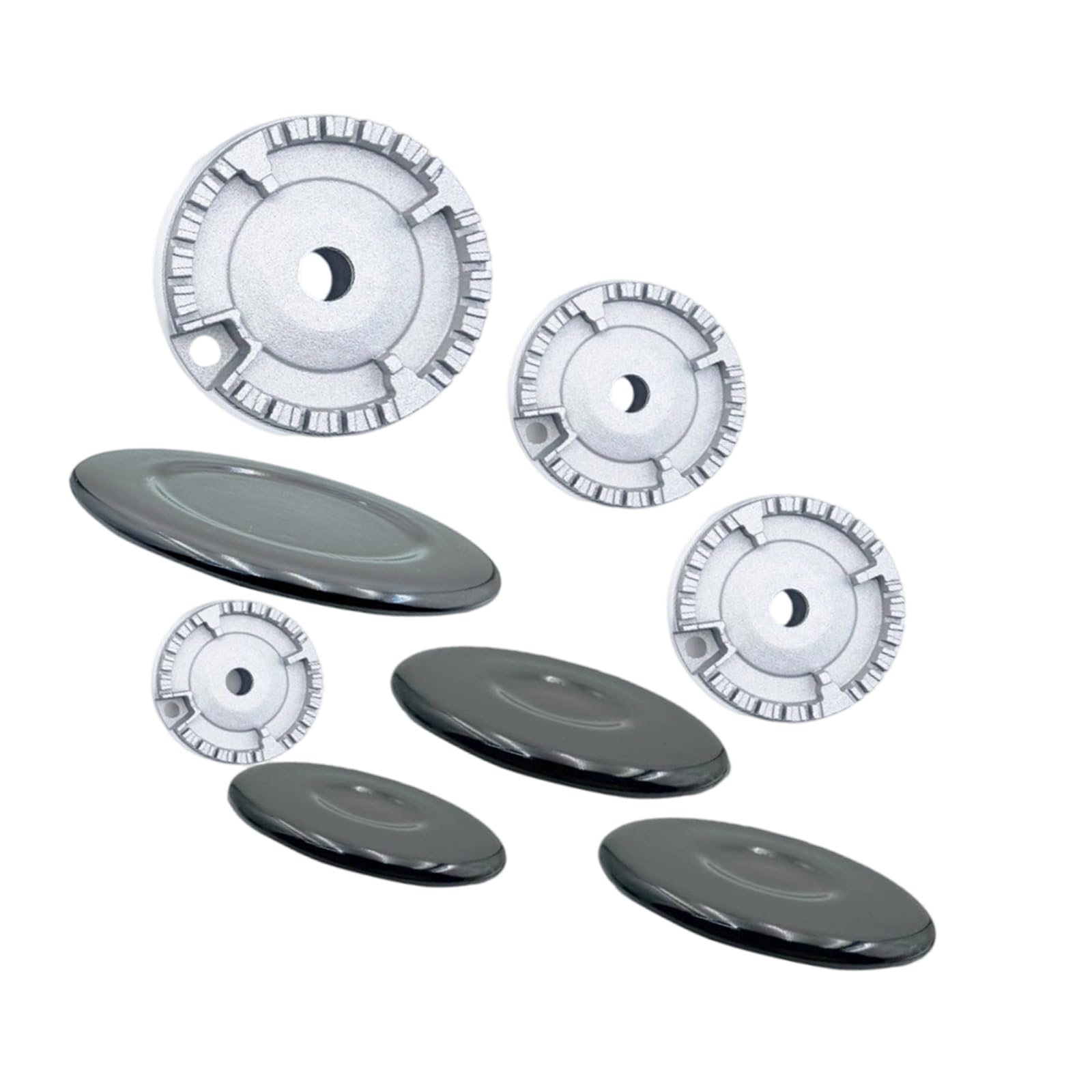 Tsophreniq Stove Burners Caps Set High Cooker Lid Replacement Cooker Hat Stove Accessories Burners Crowns Flame Cap Set