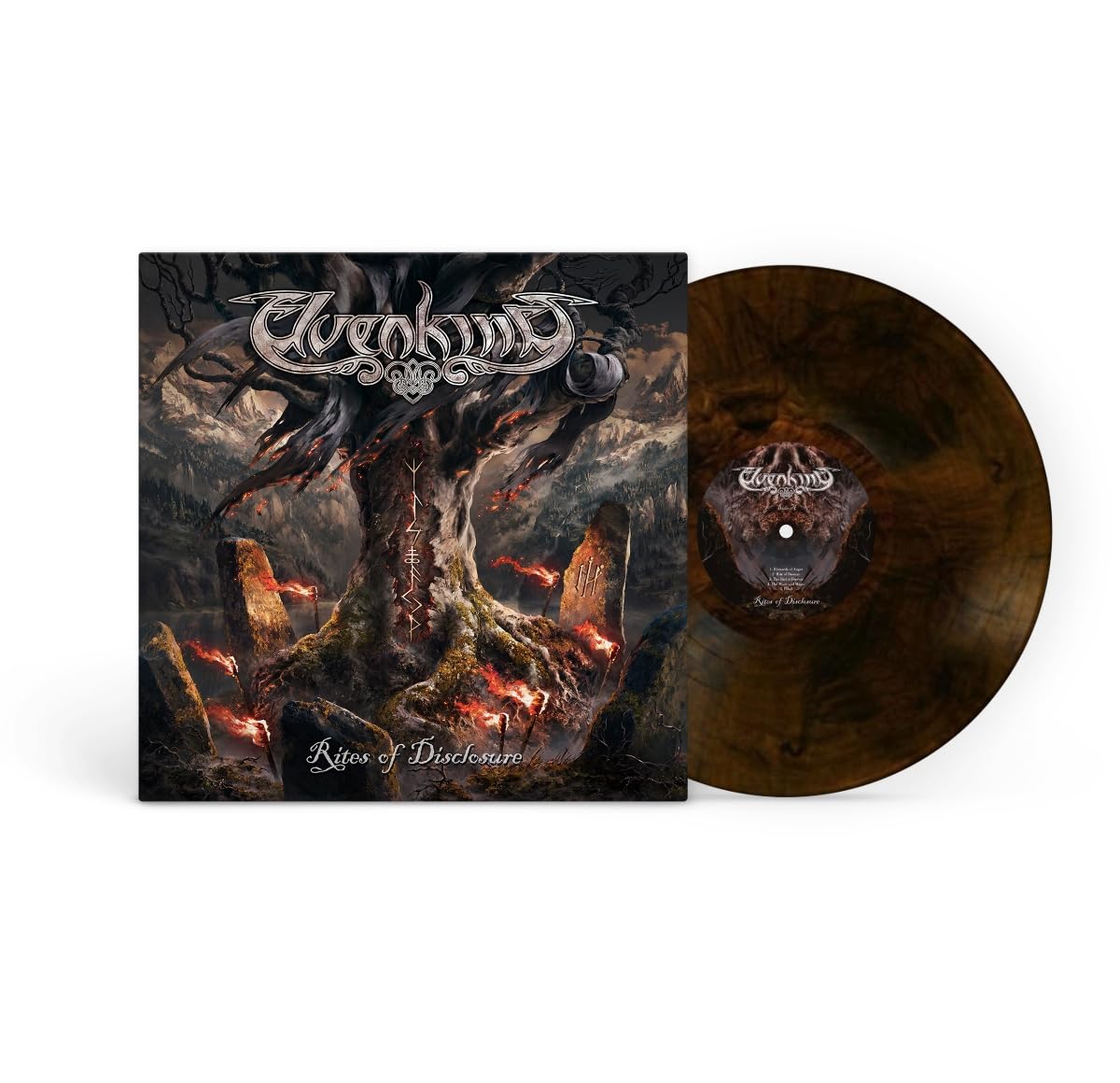 ELVENKING - Rites Of Disclosure - translucent brown & black marbled vinyl LP