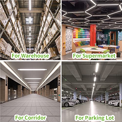 LED Tube Light, Airand 120CM 36W LED IP66 Luminaire Atelier Lumière 4000K Plafonnier Étanche Blanc Naturel Tube LED Tube Pour Garage Bureau Supermarché Cave Atelier Département Salle De Bains Cuisine - Image 6