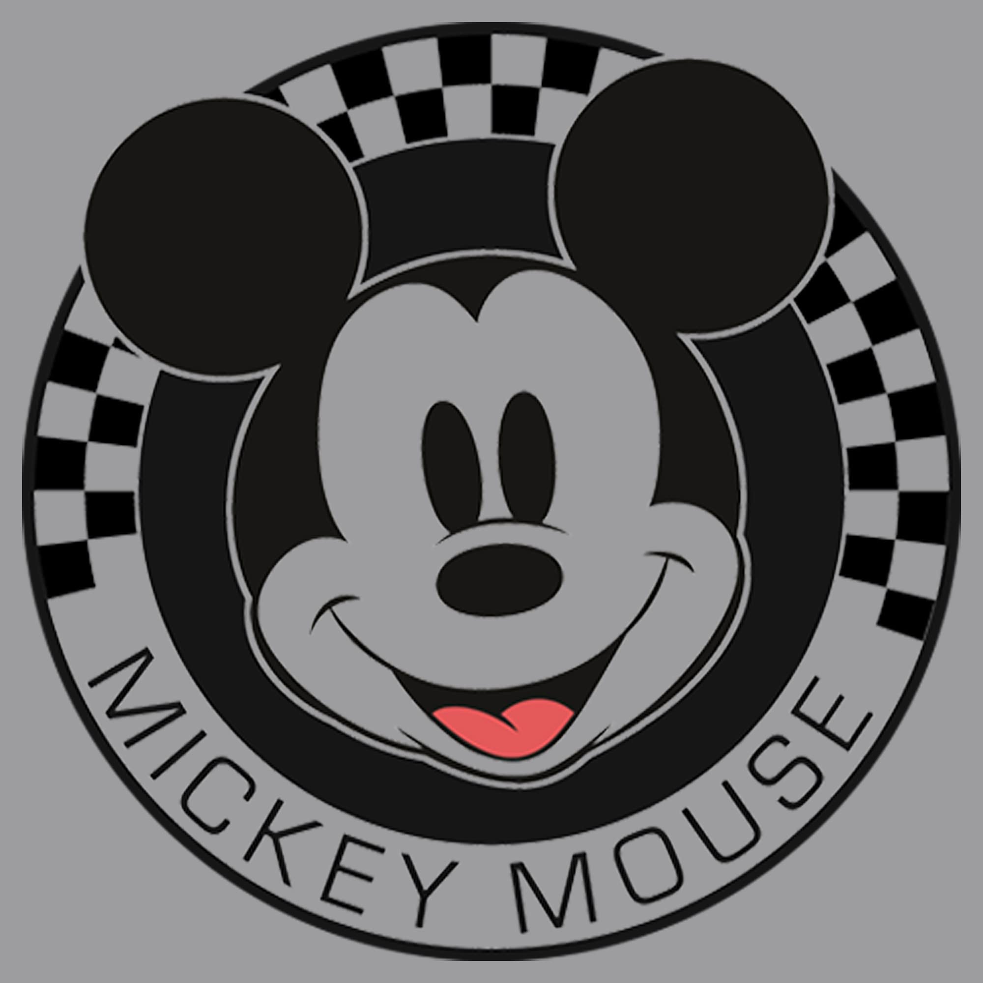 Disney Chłopięca bluza z kapturem Myszka Miki w kratę, Athletic Heather, S