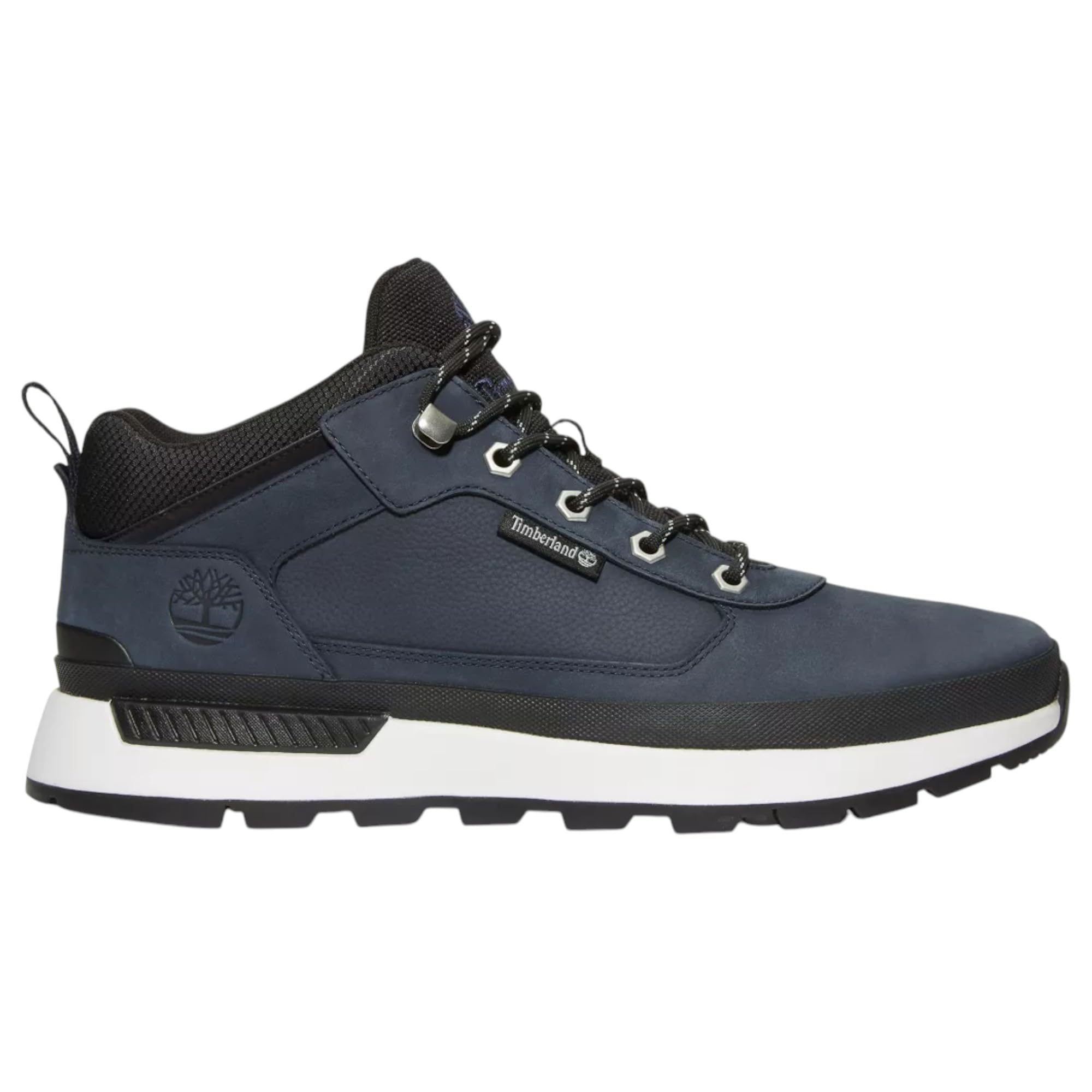 Timberland Para Hombre. TB1A68TZ0191 Zapatilla De Piel Field Trekker Marino (45), Plano, Cordones, Casual-image