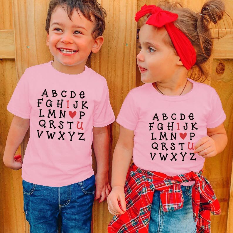 Toddler Valentines Day Shirt for Boys Girls: Valentine Heart Graphic Tshirts Kids Valentine's Day Outfit Love Heart Tee - Image 2