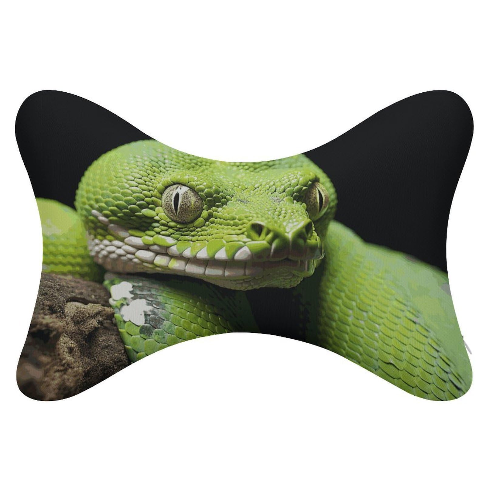 JTREHY - Dog Bone Shaped Car Neck Pillow Travel Neck Headrest Back Chiropractic Adjustable Strap Sofa Lounge Chair Car Seat