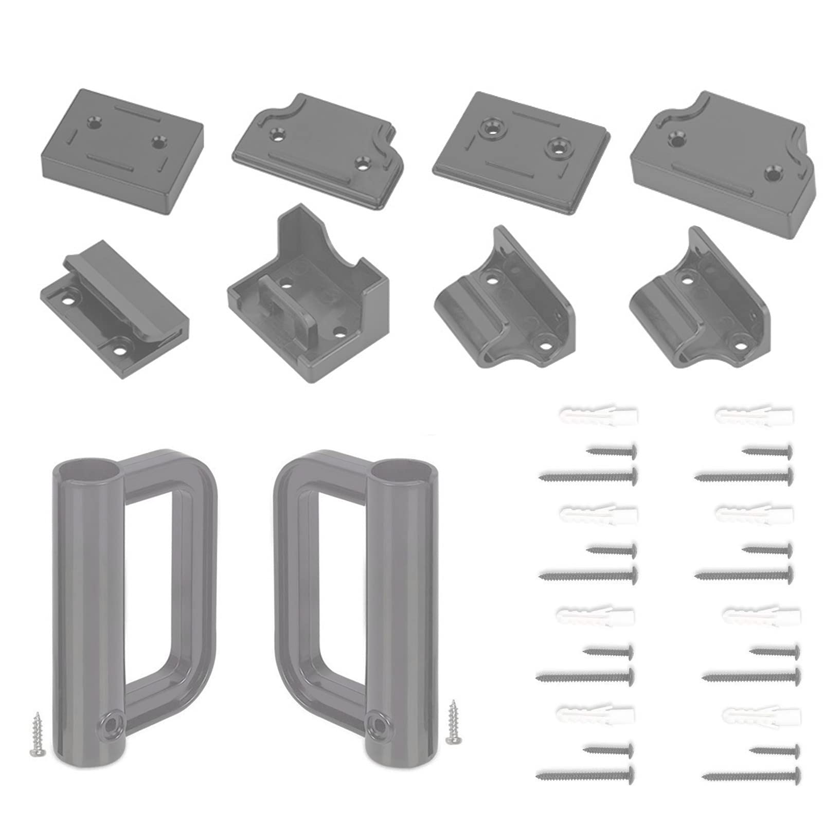 Buy Retractable Baby Gate Hardware Replacement Parts Grey, Including