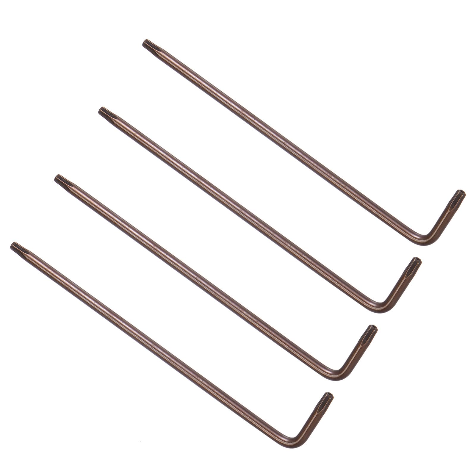 CoCud Torx Sicherheitsschlüssel T9 – L-Form, S2 Stahl, Verchromt, 2 Stück, Für Haus & Werkstatt