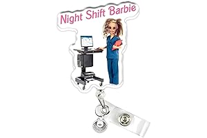 Funny Night Shift Nurse Badge Reel