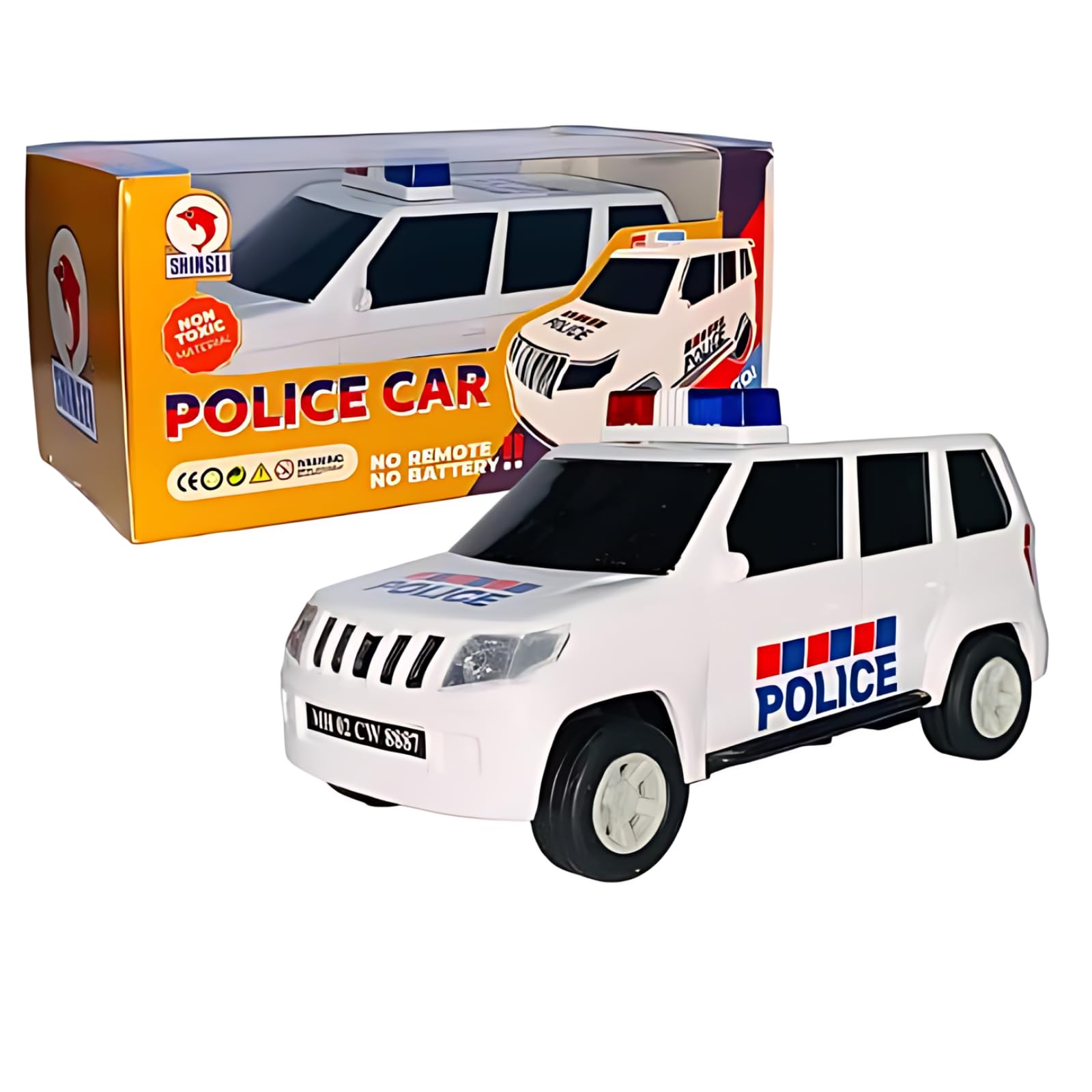 WooZee.. Police SUV car Toy with Pull-Back Action and Door