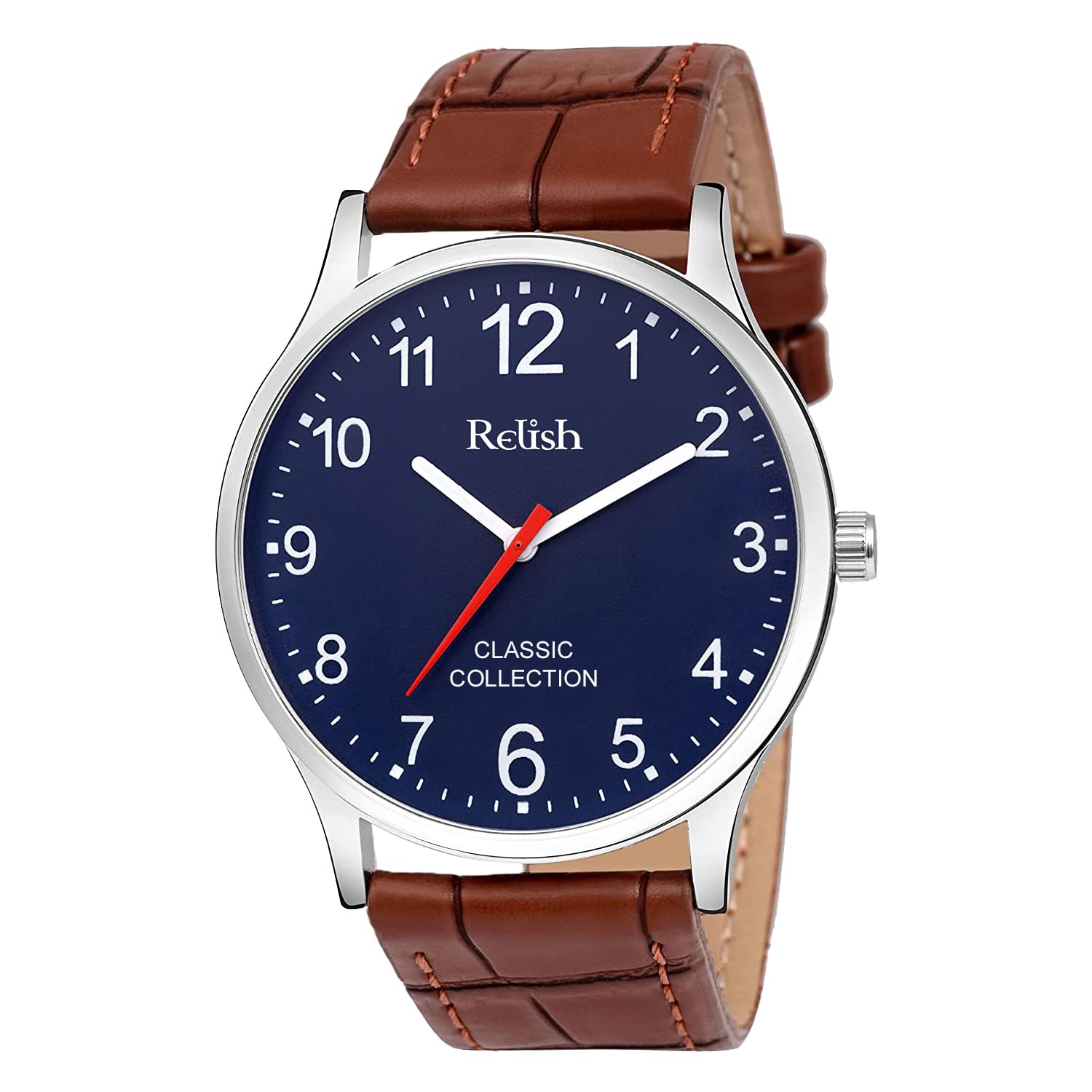 Relish Casual Analog Black Dial Mens Leather Strap Watch (Multicolour) (B0B4GCCCN8) Amazon Price History, Amazon Price Tracker