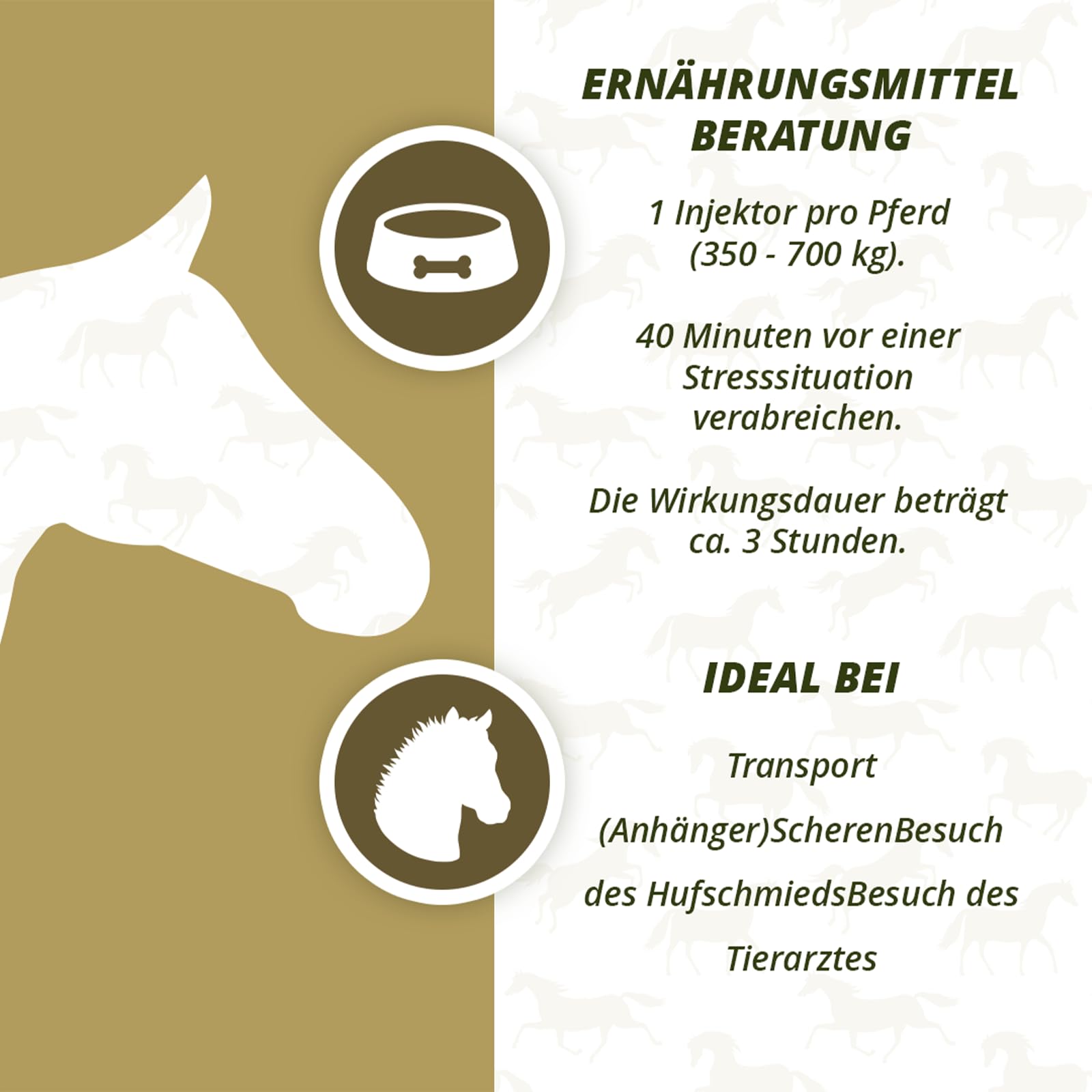 Excellent No Stress Pasta Horse - Zur Unterstützung bei Stress und Anspannung - Geeignet für Pferde - 1 Dosis