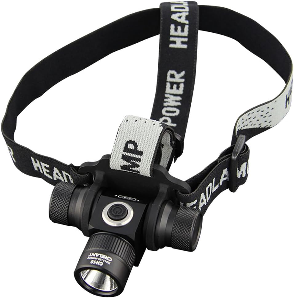 CRELANT CH10 LED Headlamp EDC Flashlight Tactical Torch CREE XM-L2 460 Lumens Ultra Bright IPX-8 Waterproof(CH10 Neutral White)