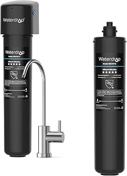 Waterdrop 15UB Under Sink Water Filter, Under Sink Water Filtration System for 2 Years and Waterdrop RF15 Replacement Filter Cartridge for 15UA/15UB/15UC Under Sink Water Filter