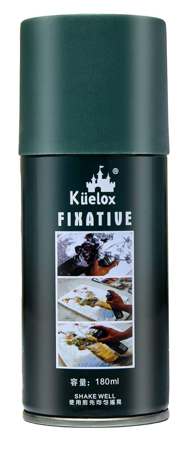generic ARTISTERY Artist's Fixative Spray Can | Transparent | Perfect use on Pastel Colors,Charcoal, Chalk Drawing,Non-yellowing Pencil & Sketching Artworks, Proffessional Arts, Fast Drying (180 ML)-picture-26