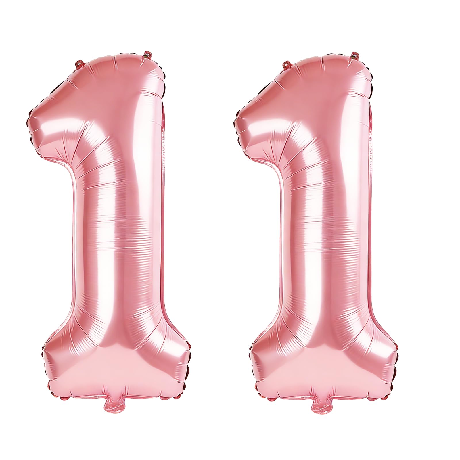 40 Inch Number 11 Balloons for 11th Birthday Party Decorations,0-100 Jewelry Pink Large No.11 Digital Balloons for Girls Boys and Daughter Son, Helium Foil Number Balloons for Wedding Anniversary