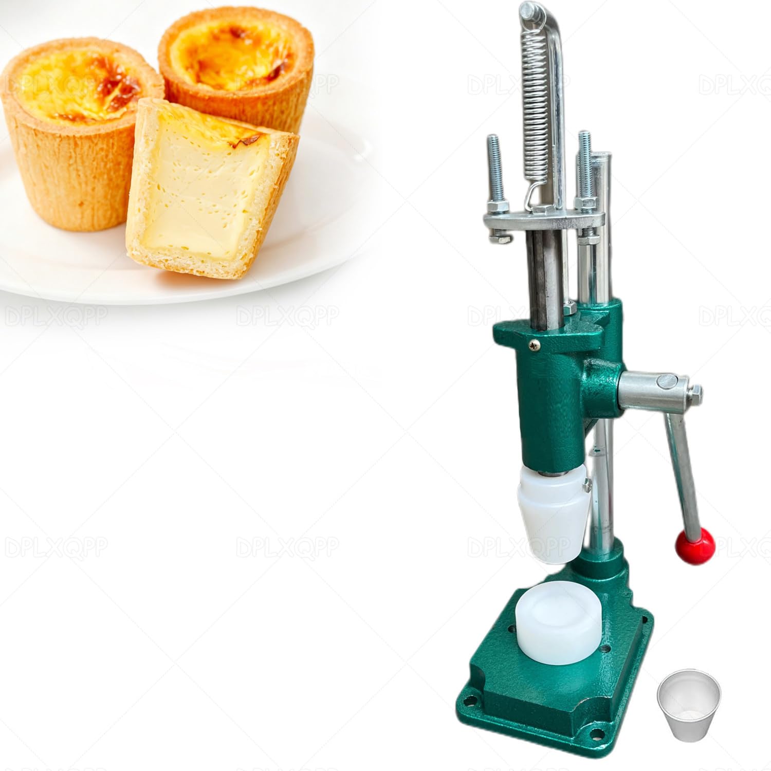Macchina per pressare crostate e biscotti, multifunzione manuale per tortine, mini torte, muffin, gelatine e biscotti ripieni, antiaderente, facile da pulire per la cottura