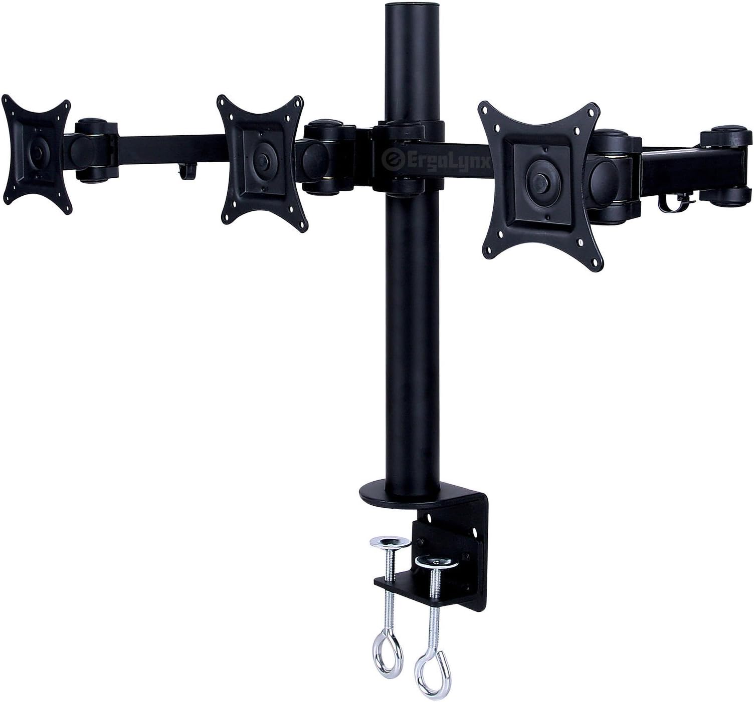 Ergolynx Triple VESA Monitor Arm Stand Desk Mount LCD LED Display 3 24" Screens
