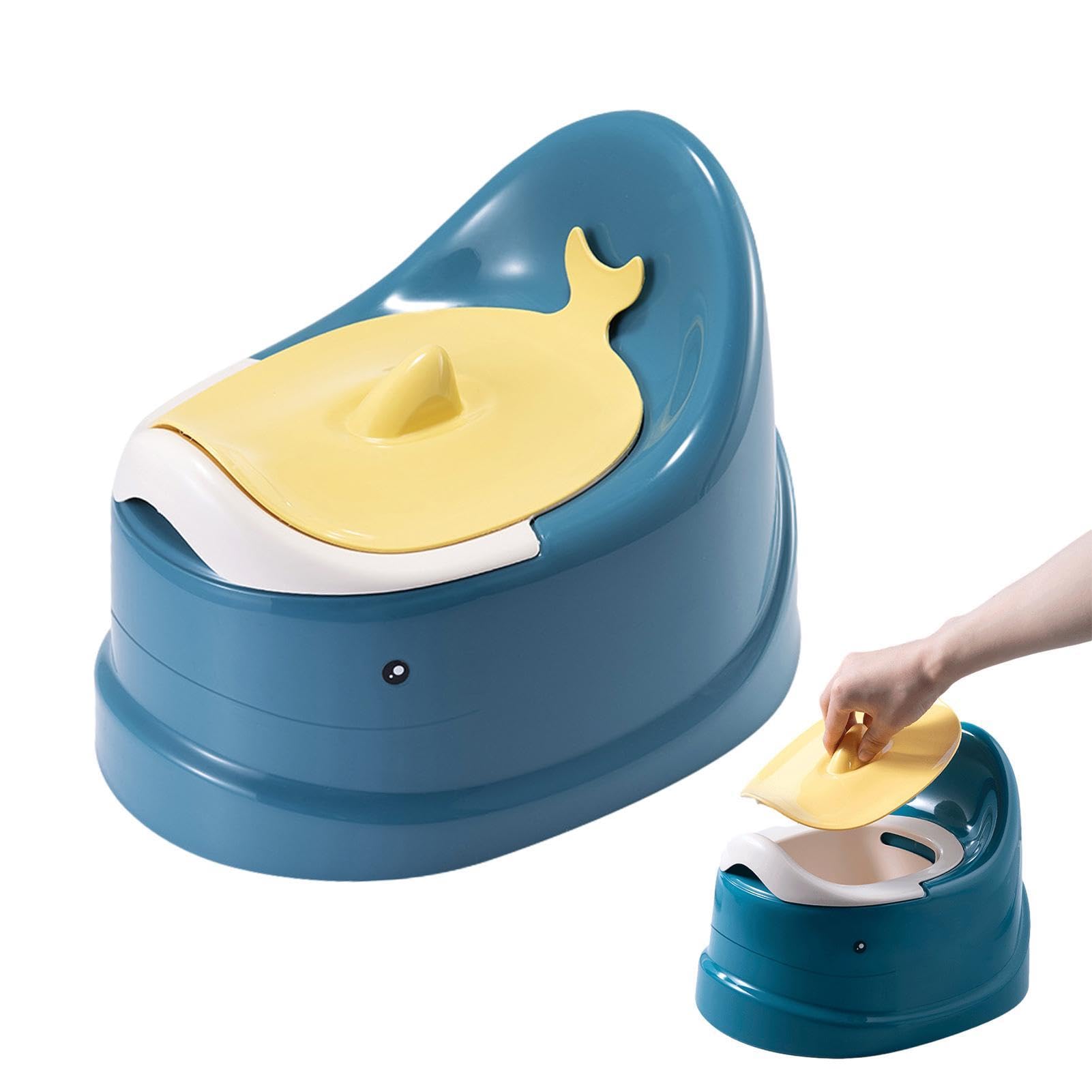 Baby Potty Chair, Potty Toilet Potties, Potty Training Toilet Chair with Lid, Portable Toilet Training Seat for Toddler, Non Slip Baby Travel Potty, Stable and Safe Potty Chair for Kids
