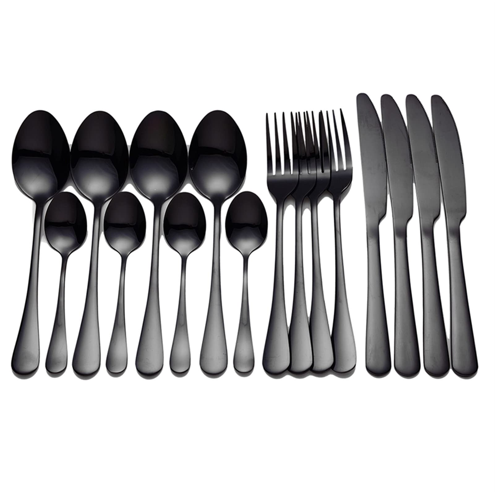 Set couteaux et spoons en acier inoxydable pour cuisine et dîner moderne