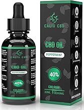 CALIU CBD | Pure CBD Oil 40% 12000mg 30 ml | Hemp Oil with Premium Cannabidiol | 0% THC | Mint Flavour | High Quality GMP | Made in EU | Natural Oil Formula