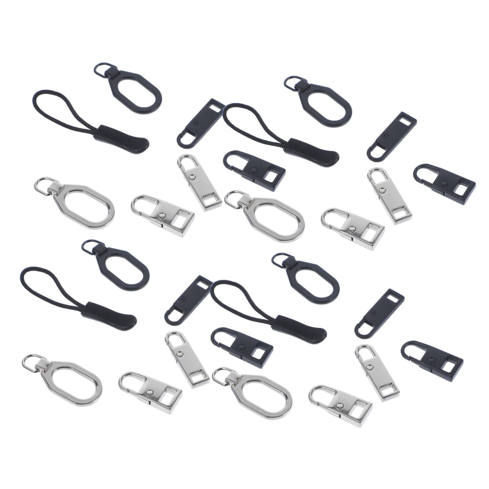Beatifufu 32Pcs Detachable Zipper Pulls for Clothing Zipper Pullers Practical Repair Kit for Jackets Bags Luggage Easy Installation and Durable Design