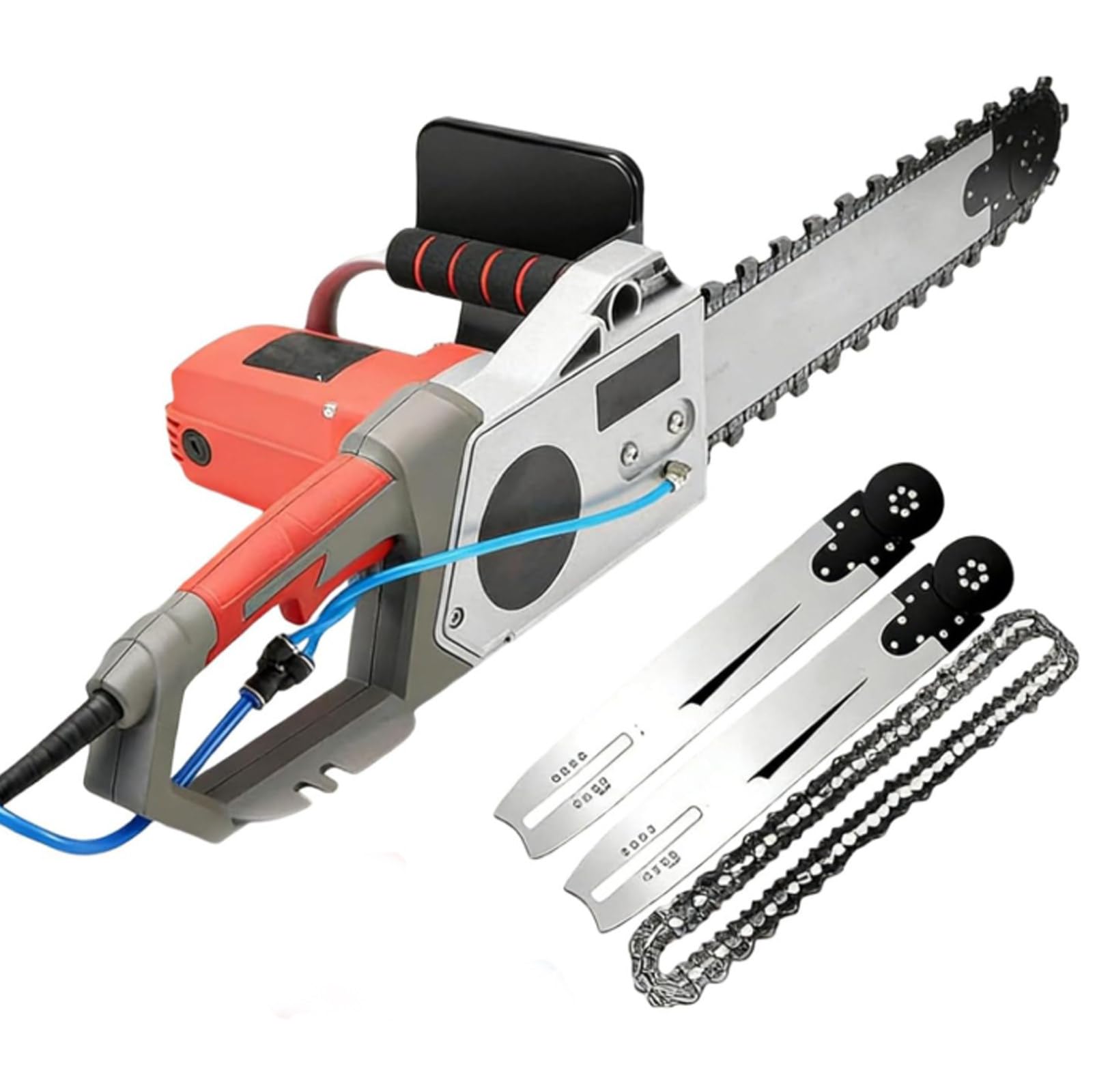 5800/6500 W Sega A Catena Elettrica per Cemento, Motosega per Calcestruzzo, Tagliamuri in Cemento, Tagliamuri A Catena Diamantata, profondità di Taglio 35cm/48cm, per Muro Mattoni Rossi 48cm