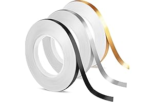 Nuanchu Border Tape for Mirror, 3 Rolls Metallic Wall Border Tape
