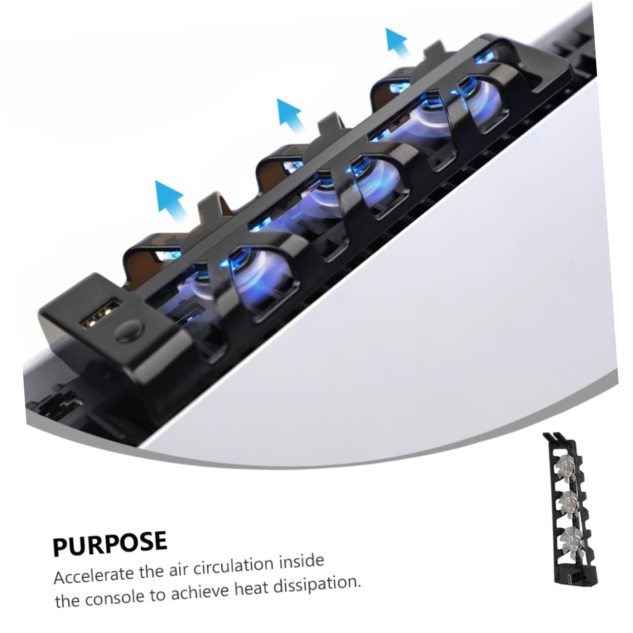 jojofuny 3pezzi Ventilatore Di Raffreddamento Per Console Con Ventole Veloci Accessorio Per Migliorare La Circolazione Aria e Prolungare La Vita Del Gioco