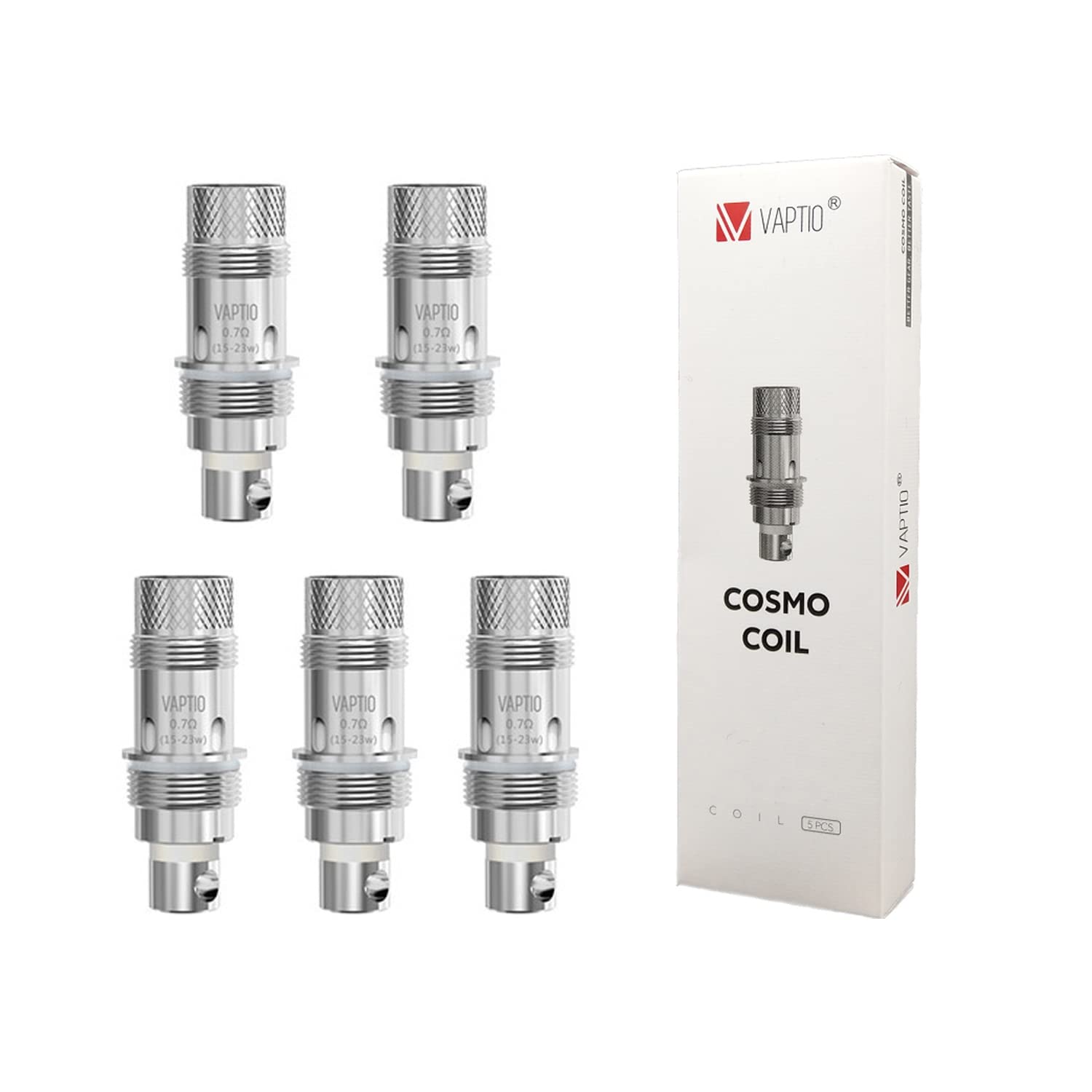 VAPTIO Cosmo Coil C2 0,7 ohm Bobine de rechange pour kit Cosmo/kit Cosmo  plus/kit tyro/kit tyro nano,5 pices par paquet, sans liquide ni nicotine  (cosmoc2) : Amazon.fr: High-Tech