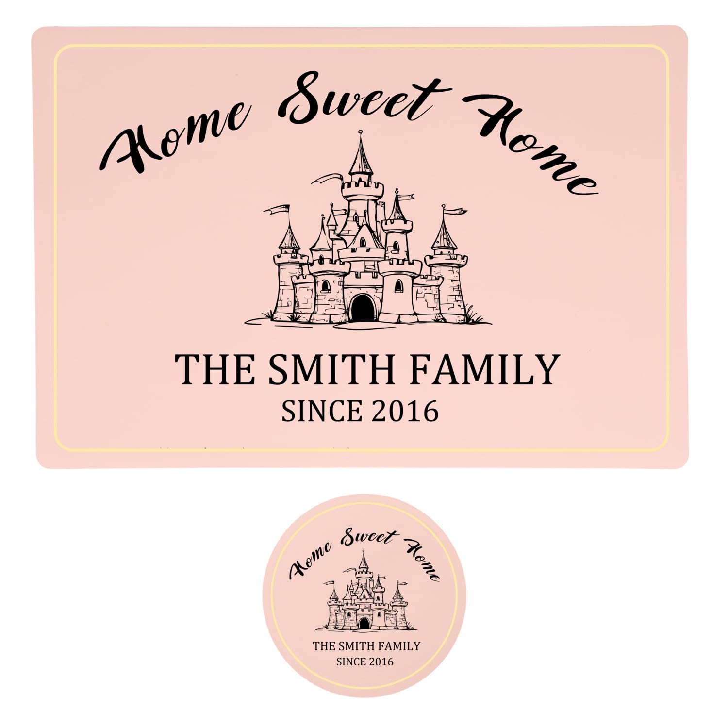 Custom Leather Placemats and Coasters Set of 6,Rectangle