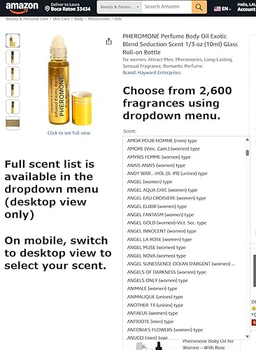 Miniatura 8 de HYWD Enterprises - Aceite de feromonas de perfume para mujeres, atrae a hombres, aroma seductor, aceite corporal de larga duración, roll-on de 13