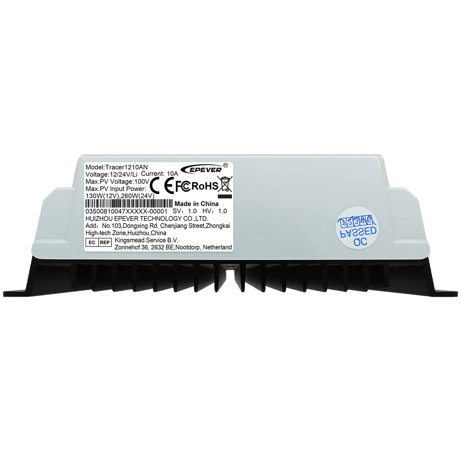 EPEVER® MPPT Tracer-AN G3 – Tracer1210AN G3 Regulator Ładowania, 10A, 12/24VDC auto work, PV 100V, Wyświetlacz LCD, Wspólne uziemienie ujemne