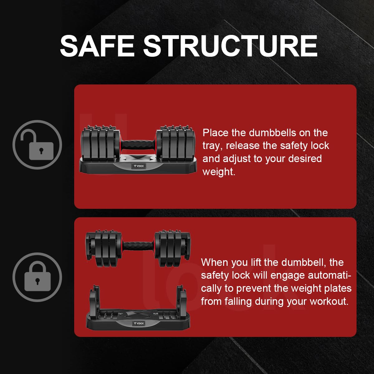 25lb Adjustable Dumbbell Set, Quick Dial with Non Slip Handle, Stand | Adjustable, 1 Second Weight Change, Double Safety Buckles, Space Saving, Full Body Workout, Home Gym