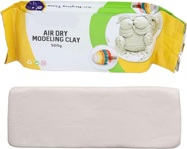 yaogohua Pottery Clay DIY Production Natural Air Drying Glossy Texture Clay Material Sculpting Clay 500g Clay Terracotta Clay