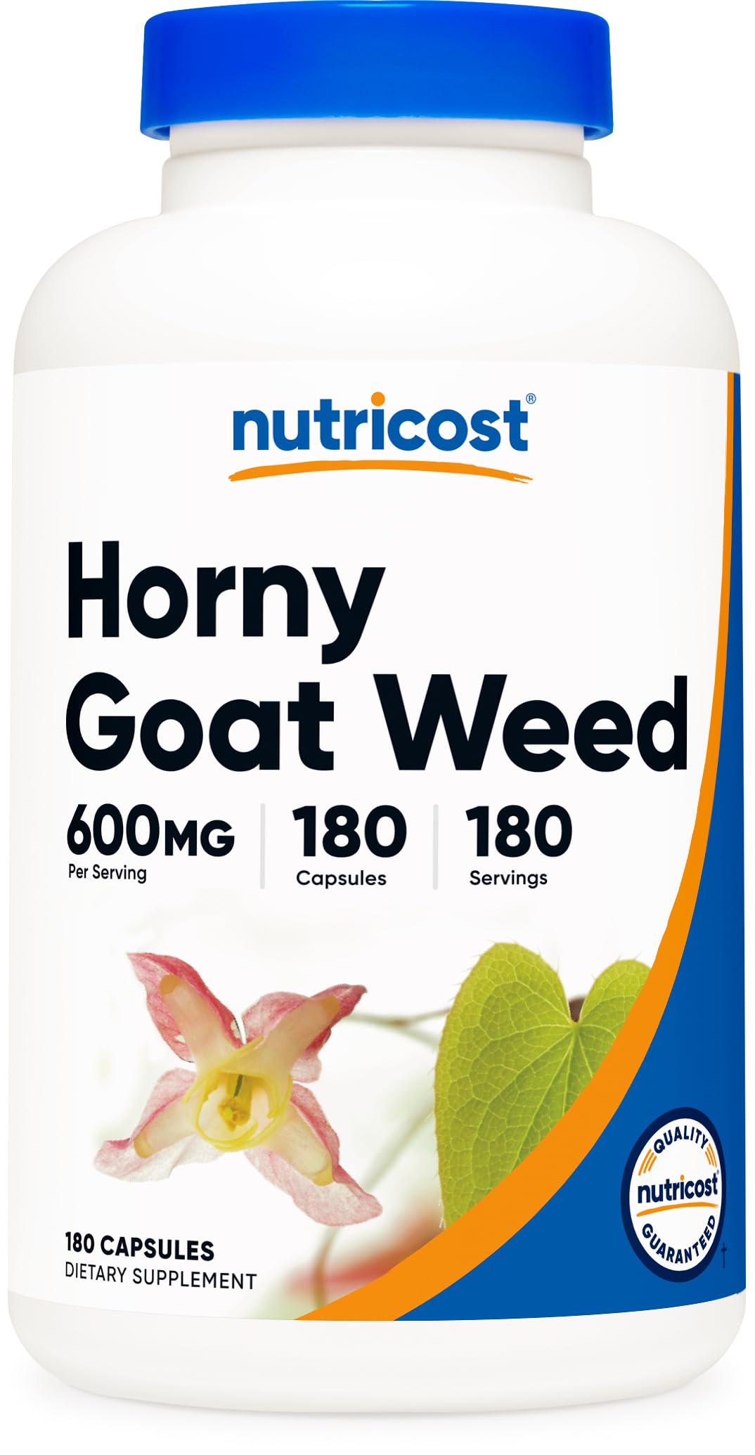 Nutricost Horny Goat Weed Extract (Epimedium) - 180 Capsules, 180 Servings, 600mg Per Capsule