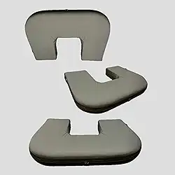 Almofada Amamentação Grande Cinza Gêmeos