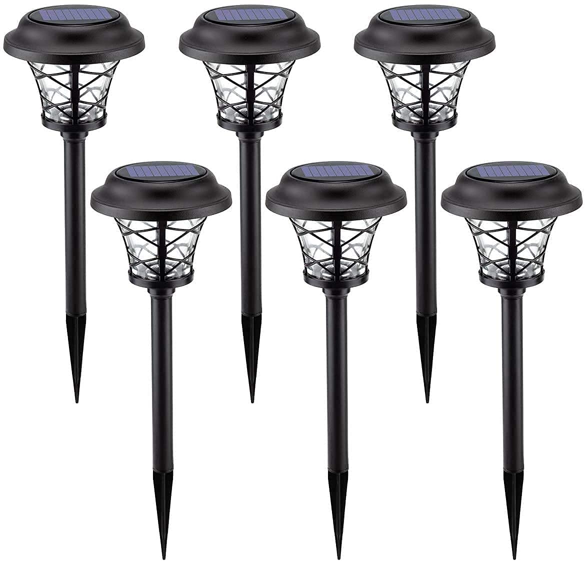 Buy Solpex 6 Pack Solar Pathway Lights, Solar Powered Outdoor Lights